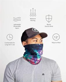 img 3 attached to 🌟 INTO THE AM Neck Gaiter Masks: Stylish & Breathable Face Bandana for Men & Women