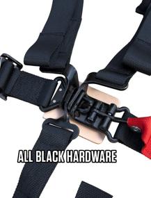 img 1 attached to 🌟 PRP SB4.3" - 4 Point Harness with 3-Inch Black Belts