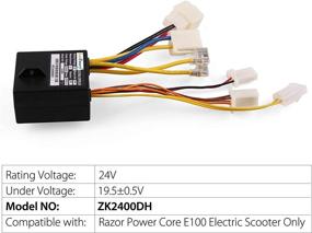 img 1 attached to 🛴 LotFancy ZK2400-DH 24V Controller with 7 Connectors for Razor Power Core E100 Electric Scooter - Part Number: W13111243015