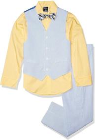 img 4 attached to 👔 IZOD 4 Piece Dress Set for Boys - Medium Size