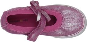 img 2 attached to Morgan &amp; Milo Demi Bow Mary Jane Sneaker for Infants, Toddlers, and Little Kids