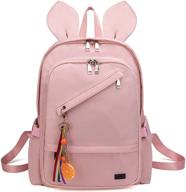 backpack for teen girls womens school laptop bookbag middle school college travel rucksack floral daypacks (bunny pink) логотип