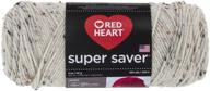 ❤️ red heart super saver yarn, aran fleck - high-quality knitting yarn for creative projects logo