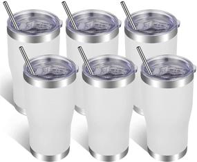 img 4 attached to 🥤 Insulated Stainless Steel Tumblers by VEGOND