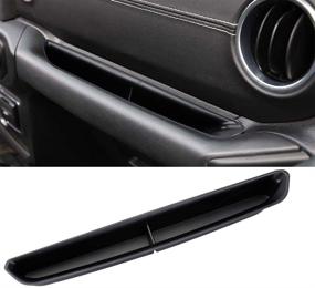 img 3 attached to 🚙 Organize Your Jeep Interior with the GrabTray Passenger Grab Handle Storage Organizer Tray: Fits 2018-2019 Jeep Wrangler JL JLU & 2020 Jeep Gladiator JT