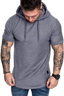 men's athletic workout sweatshirt pullover t-shirt - sports clothing logo
