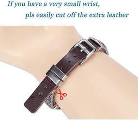 img 3 attached to Somoder Vintage Leather Bands: Stylish Fitbit Inspire HR/Inspire Accessories for Women & Men