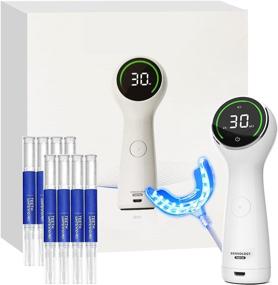 img 4 attached to 😁 SENOLOGY Teeth Whitening Kit with 6V LED Light, 35% Carbamide Peroxide, (8) 3ml Gel Syringes, Built-in Mouth Tray and 7 Types Timer