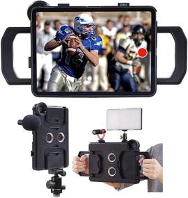 img 4 attached to MegaMount Multimedia Rig Case: Video Stabilizer for Apple iPad Pro 11 inch [2018 1st Gen Model Only] – Enhance Video Recording, Attach Lenses, Lights, Microphones – Compatible with Tripods and Monopods