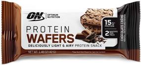 img 4 attached to 🍫 Optimum Nutrition High Protein Wafer Bars - Low Sugar, Low Fat, Low Carb Dessert Chocolate Bars, 13.29 Oz, 9 Count