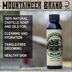 img 1 attached to 🏔️ Mountaineer Brand Beard Wash (4oz) - WV Citrus & Spice Scent - Premium 100% Natural Beard Shampoo