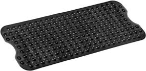 img 3 attached to 🛁 Foraineam 2 Pack Bathtub Shower Mat: Machine Washable, Extra Long Non-Slip Bath Tub Mats with Drain Holes and Suction Cups - BPA and Phthalate Free