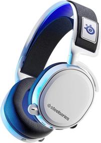 img 1 attached to 🎧 Беспроводная гарнитура SteelSeries Arctis 7P для PS5 и PS4 - технология беспотерьного 2.4 ГГц беспроводного соединения - белая версия