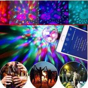 img 1 attached to Mini USB Disco Light - Voice Control DJ Strobe Light for Stage, Parties, Christmas, Halloween, Home Interior - Portable LED Car USB Ambient Light (White)