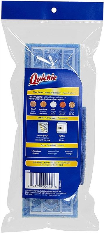 Quickie quickie automatic sponge mop refill (0442) - 2 pack