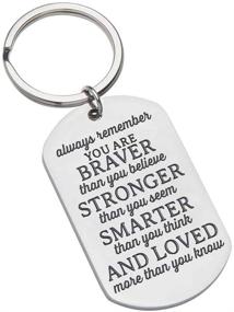 img 4 attached to 🔑 Inspiring Keychain: A Memorable Gift for Birthdays and Graduations