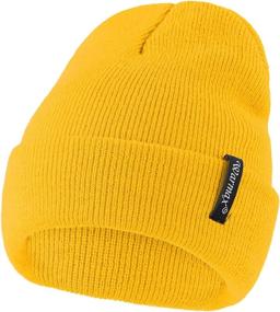 img 1 attached to 🧢 Zando Unisex Cuffed Beanie - Soft Slouchy Winter Knit Hat for Men and Women