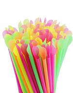 deebf sno cone straws disposable plastic logo