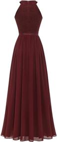 img 3 attached to Dressystar Sleeveless Cocktail Bridesmaid Burgundy Women's Clothing for Dresses