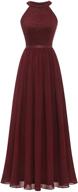 dressystar sleeveless cocktail bridesmaid burgundy women's clothing for dresses logo