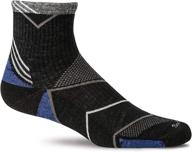 🧦 moderate compression quarter socks by sockwell for men - incline logo