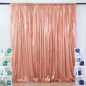 img 3 attached to 📸 ShiDianYi 8 X 8 Blush Sequin Backdrop – Dispatch Ready for Party, Wedding, Photography Prop with Sparkling Photo Booth Appeal