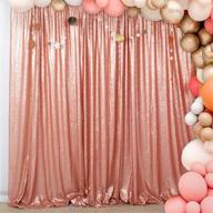 📸 shidianyi 8 x 8 blush sequin backdrop – dispatch ready for party, wedding, photography prop with sparkling photo booth appeal logo