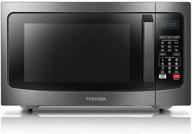 🍲 toshiba ec042a5c-bs countertop microwave oven with convection: smart sensor, lcd display, 1.5 cu.ft, black stainless steel логотип