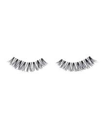 img 3 attached to 👁️ Natural Wispies: Handmade Reusable False Eyelashes, Super Soft 100% Human Hair Lashes (102) - Elevate Your Look