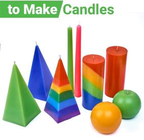 img 1 attached to 🕯️ Plastic Candle Making Molds Set – Taper, Pyramid, Cylinder, Sphere – 4 Different Shapes Included