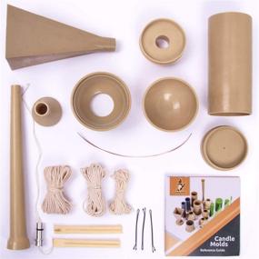 img 2 attached to 🕯️ Plastic Candle Making Molds Set – Taper, Pyramid, Cylinder, Sphere – 4 Different Shapes Included