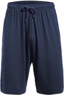🩳 latuza pajama shorts for men - black sleepwear & lounge bottoms logo