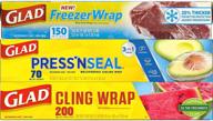 🗑️ glad trash & food storage plastic wrap variety pack - press'n seal, freezerwrap, clingwrap (pack of 3) - b01fdb1tgo logo