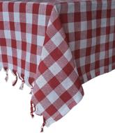 🧺 buffalo check cotton tablecloth blanket logo