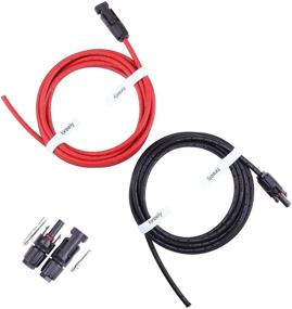 img 4 attached to 🔌 iGreely 10FT 10AWG Solar Panel Extension Cable with Female and Male Connectors