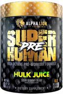 💪 alpha lion hulk juice pre-workout: boosts strength & endurance, provides potent, crash-free energy (42 servings) logo