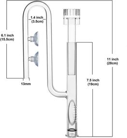 img 3 attached to 🌿 Enhance Your Aquarium's Water Flow and Aesthetics with JARDLI Glass Lily Pipe Inflow and Surface Skimmer