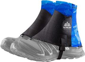 img 4 attached to 🏃 JEELAD Low Trail Gaiters: Reflective Running Gaiters for Men and Women - Lightweight Ankle Gators for Hiking and Walking