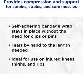 img 3 attached to 🏋️ Johnson & Johnson Self-Adhering Elastic Sports Compression Wrap - Support for Sprain, Strain, and Joint Recovery - Ankle, Wrist, and Elbow - 3 Pack - 2" x 2.2 yd