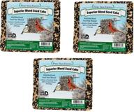 3-pack of pine tree farms superior blend seed cake - 2 pounds each logo