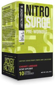 img 4 attached to 💥 NITROSURGE Pre Workout Supplement - Energy Booster, Enhanced Strength, Increased Focus, &amp; Intense Muscle Pumps - Nitric Oxide Booster &amp; Powerful Preworkout Energy Powder - 10 Stick Packs, Cherry Limeade