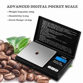 img 3 attached to 📏 Pocket Digital Scale for Precise Weight Measurement – Convert G/OZ/CT/OZT with LCD Back-Lit Display – Ideal for Kitchen, Medicine, Weed, Jewelry, and Powder (200g/0.01g)