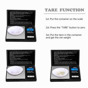 img 1 attached to 📏 Pocket Digital Scale for Precise Weight Measurement – Convert G/OZ/CT/OZT with LCD Back-Lit Display – Ideal for Kitchen, Medicine, Weed, Jewelry, and Powder (200g/0.01g)