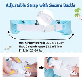 img 1 attached to 🏊 HeySplash Swim Life Jacket Vest for Kids | Floatation Sleeves Swim Aid for 20-50 lbs Toddlers and Children
