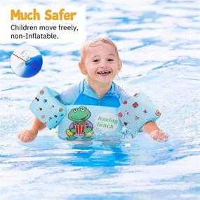 img 2 attached to 🏊 HeySplash Swim Life Jacket Vest for Kids | Floatation Sleeves Swim Aid for 20-50 lbs Toddlers and Children
