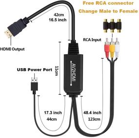 img 3 attached to 🔌 Tackston RCA to HDMI Converter: Enhance Gaming & Viewing Experience on Modern TVs - Wii, NES, N64, PS2, Xbox 360, Sega Genesis, VHS, DVD Players