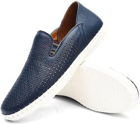 img 2 attached to 👞 Men's Mitvr Leather Fashion Loafers: Stylish Slip-Ons for Walking