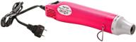 🔥 mini heat gun-paint dryer hot air blower for crafts and diy projects (pink) logo