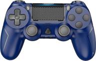 🎮 ps4 wireless gaming controller, yccsky gamepad joypad with gyro/speaker/vibration, share button, and ergonomic design for ps4/ slim/ pro (blue) логотип