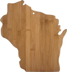 img 4 attached to 🧀 Wisconsin State Shaped Cutting Board by Totally Bamboo